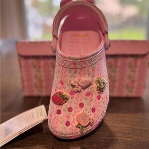 LoveShackFancy Crocs NWT Pink Milk w/ Charms W6